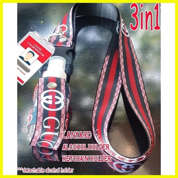 Gucci Acohol Holder Lanyard Neclace Keychains Luxury Brands Accessory