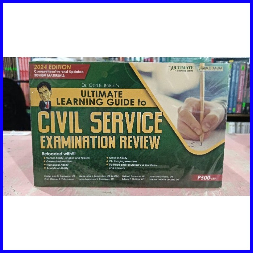 Civil Service Exam Reviewer Ultimate Learning Guide 2024 by Carl Balita ...