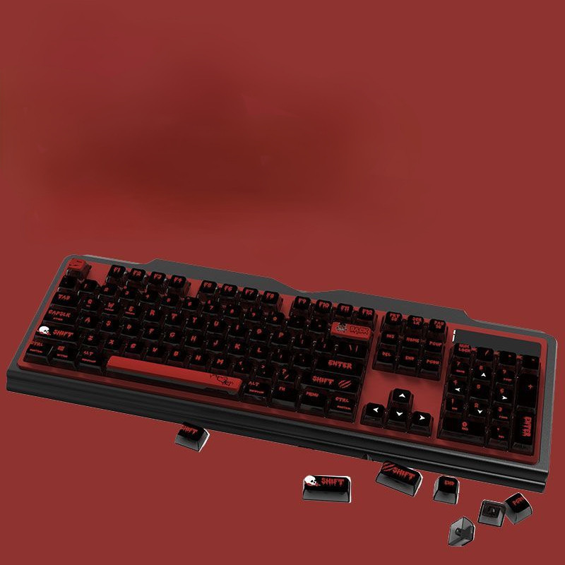 Cyberpunk Pudding Keycaps PBT Sublimation ASA Height 116 Keys Art Font ...