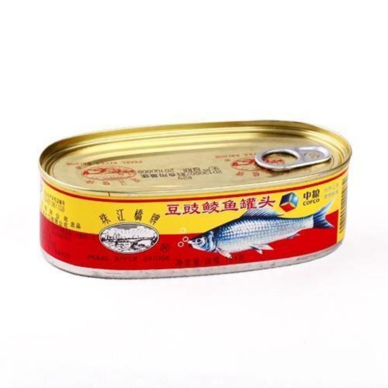 ☪ Pearl River Bridge Zhu Jiang fried dace fish sardine can 150g ...