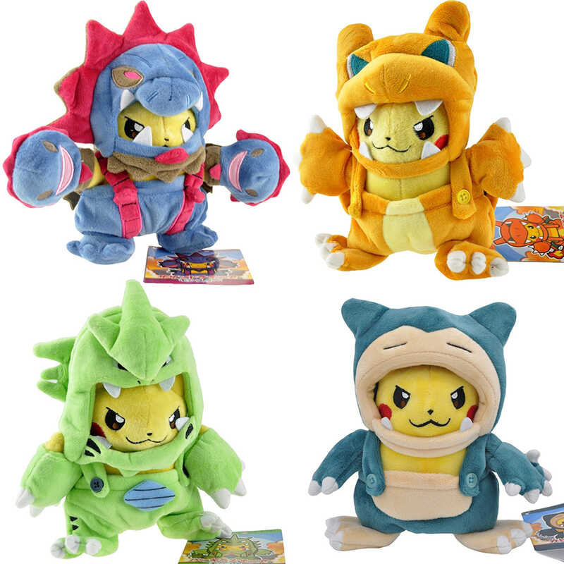 Dress Up Pikachu Plush Doll Cosplay Snorlax Charizard Garchomp ...