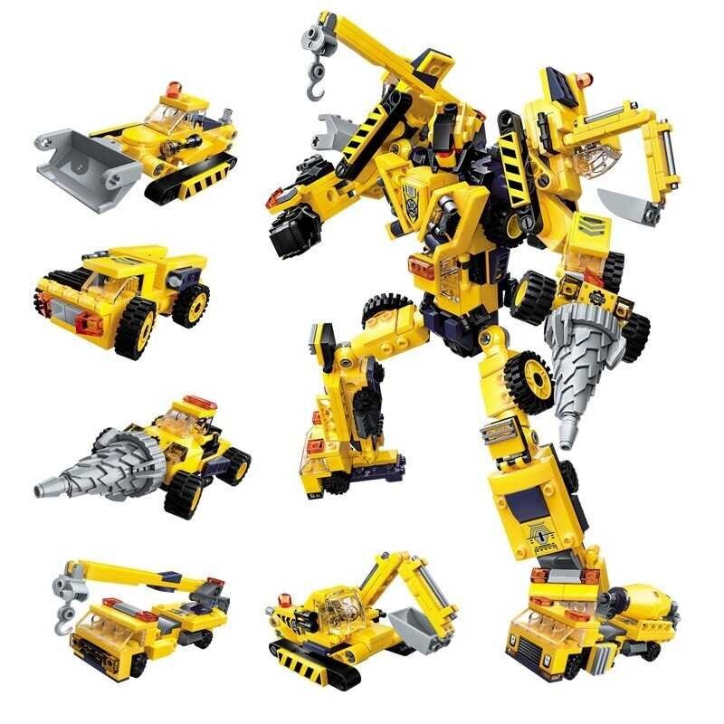 329479 Pcs/Set 6 In 1 Robot Building Blocks Compatible Legoing Brick ...