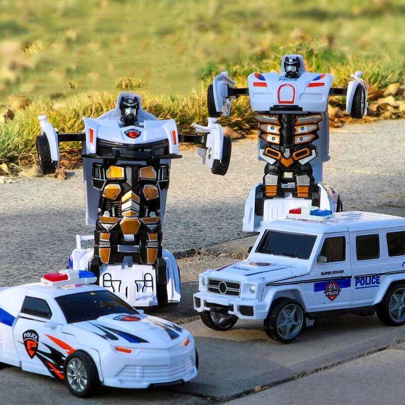 Transformation 3 C24 Mini 2 In 1 Car Robot Toy Collision Automatic ...