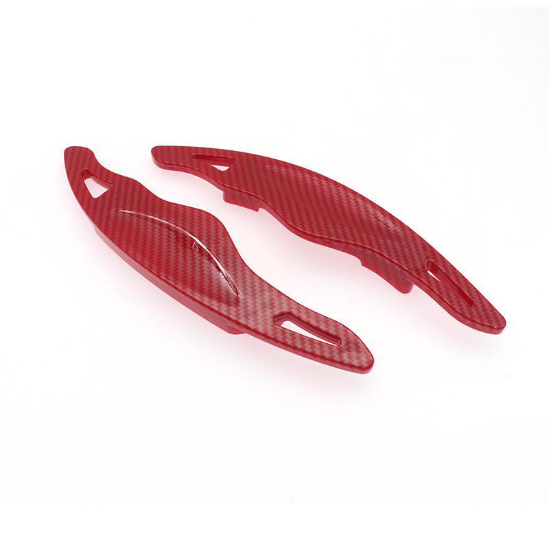 thumbnail image 2 of IJDMTOY Red CNC Billet Paddle Shifter Extensions For Genesis G70 2018+ – Double-Sided Tape Mount 2 of 5