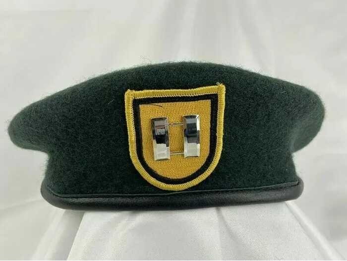 1St US Army Special Forces Group Blackish Green WOOL Beret Officer ...