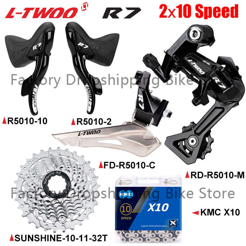 LTWOO R7 Road Bike 2X10 Speed Derailleur Groupset Kompatible Shimano ...