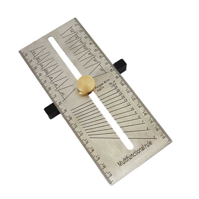 Mga Ilang Angle Ruler Stainless Steel Protractor Measuring Instruments ...
