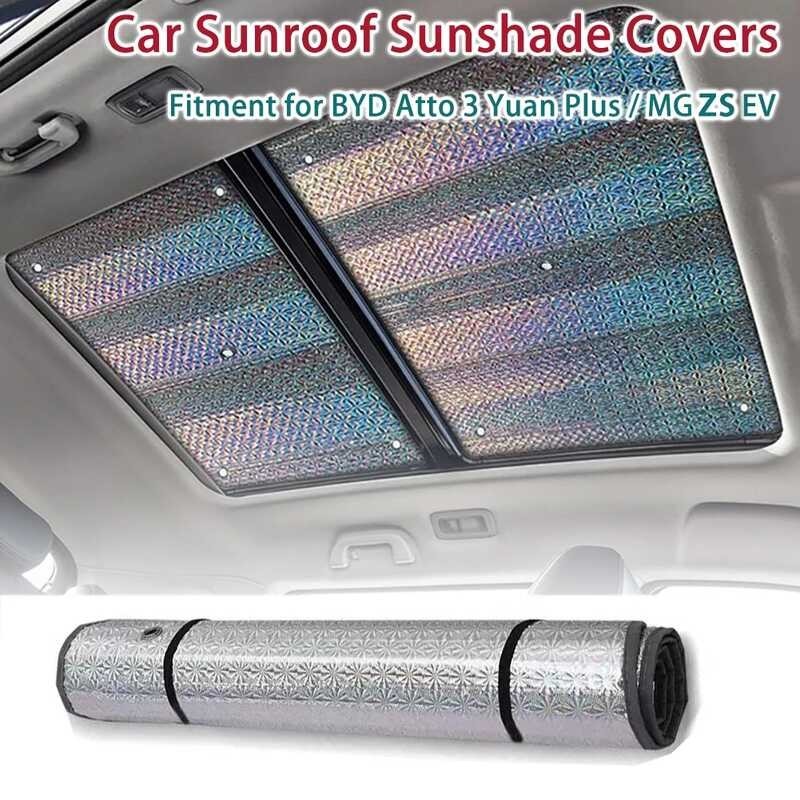 Sunroof 2Pcs Car Sunshade Para Sa Byd Atto 3 Yuan Plus MG ZS EV Heat ...