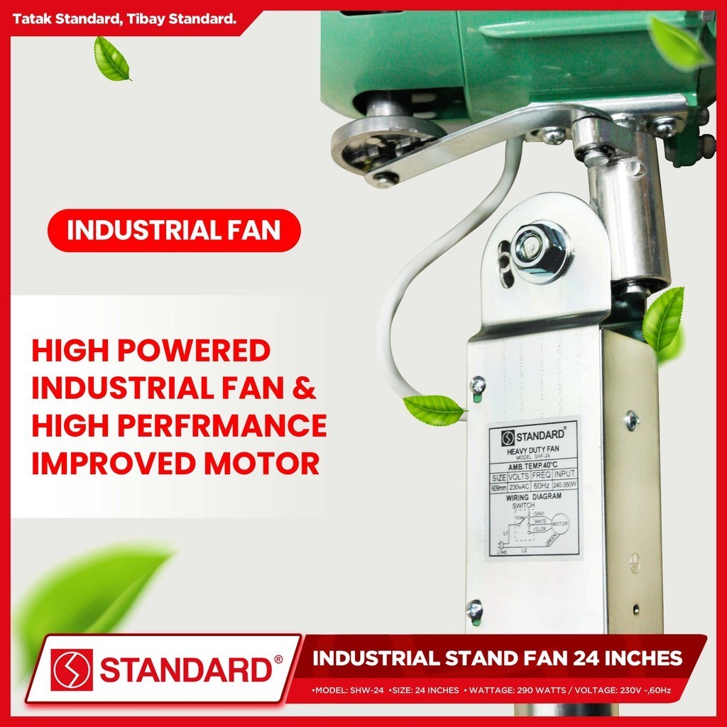 Standard Industrial Fan 24″ Metal Blade SHF24 Shopee Philippines