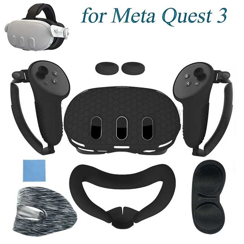 Shell Silicone Protective Case 7 IN 1 For Meta Quest 3 Headset Head ...
