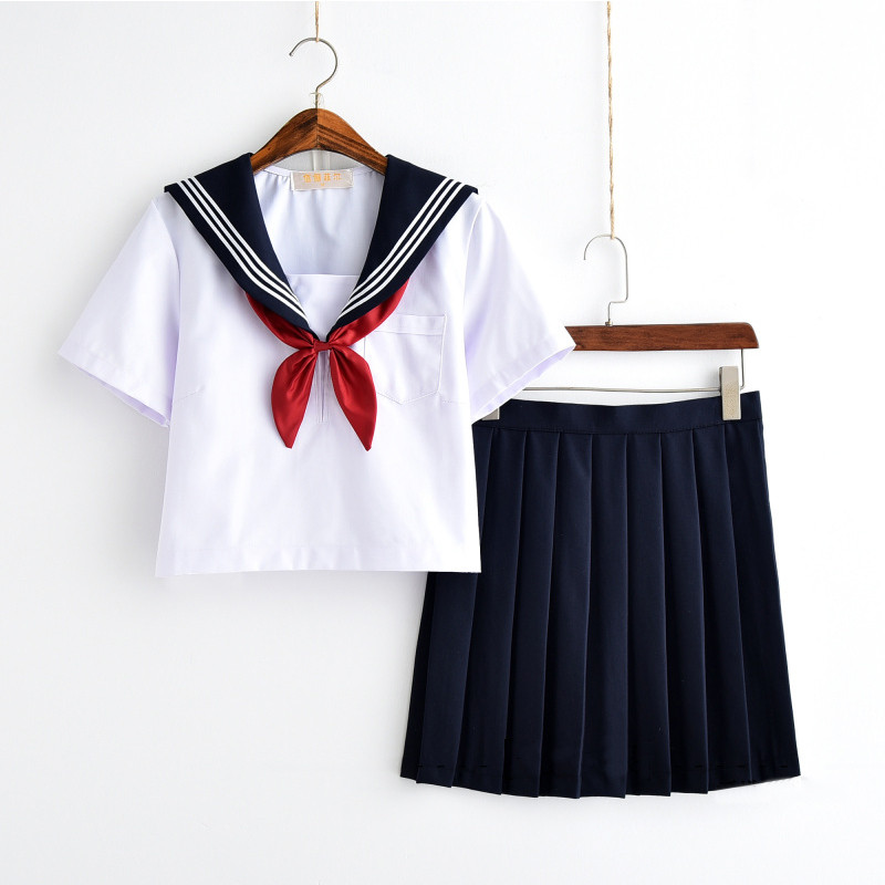 White Schoolgirl Uniform Japanese Class School Uniforms Students