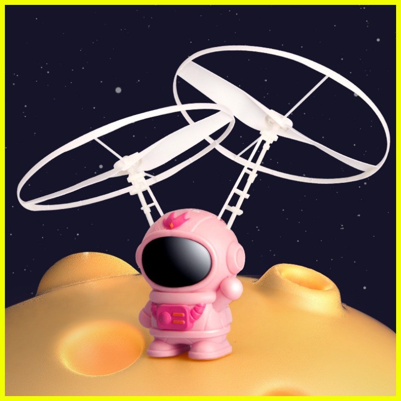 § ๑ 2024 Mini Smart Flying Toy Astronaut Induction Magic Ball RGB Light ...