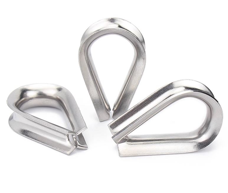 10pcs-1pcs M2 - M16 Wire Rope Thimble Stainless Steel 304 Cable Wire ...