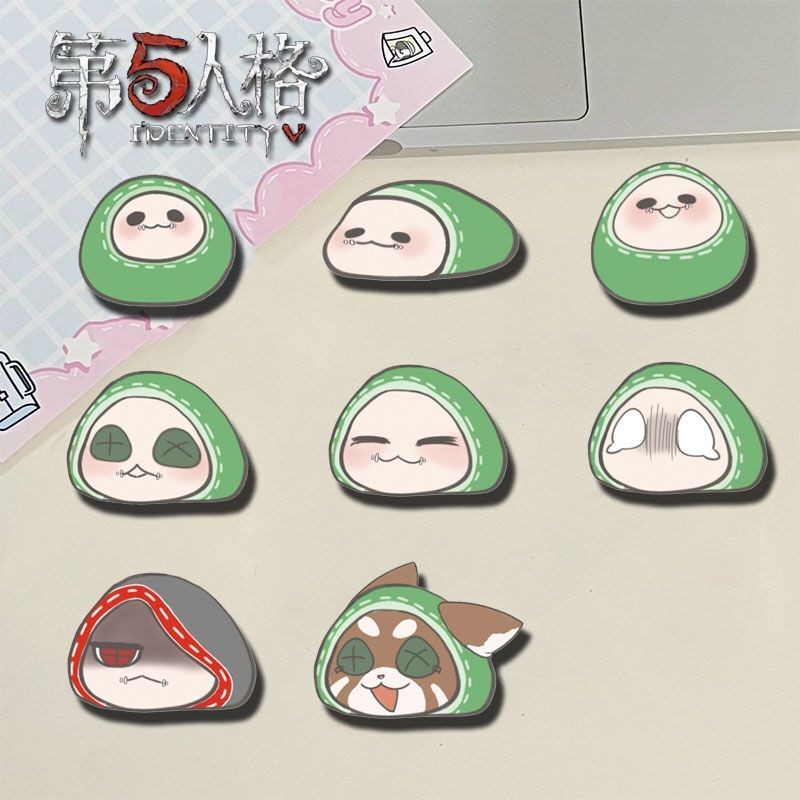 8Pc New Anime Identity V Mercenary Badge Brooch Pin Clothes Backpack