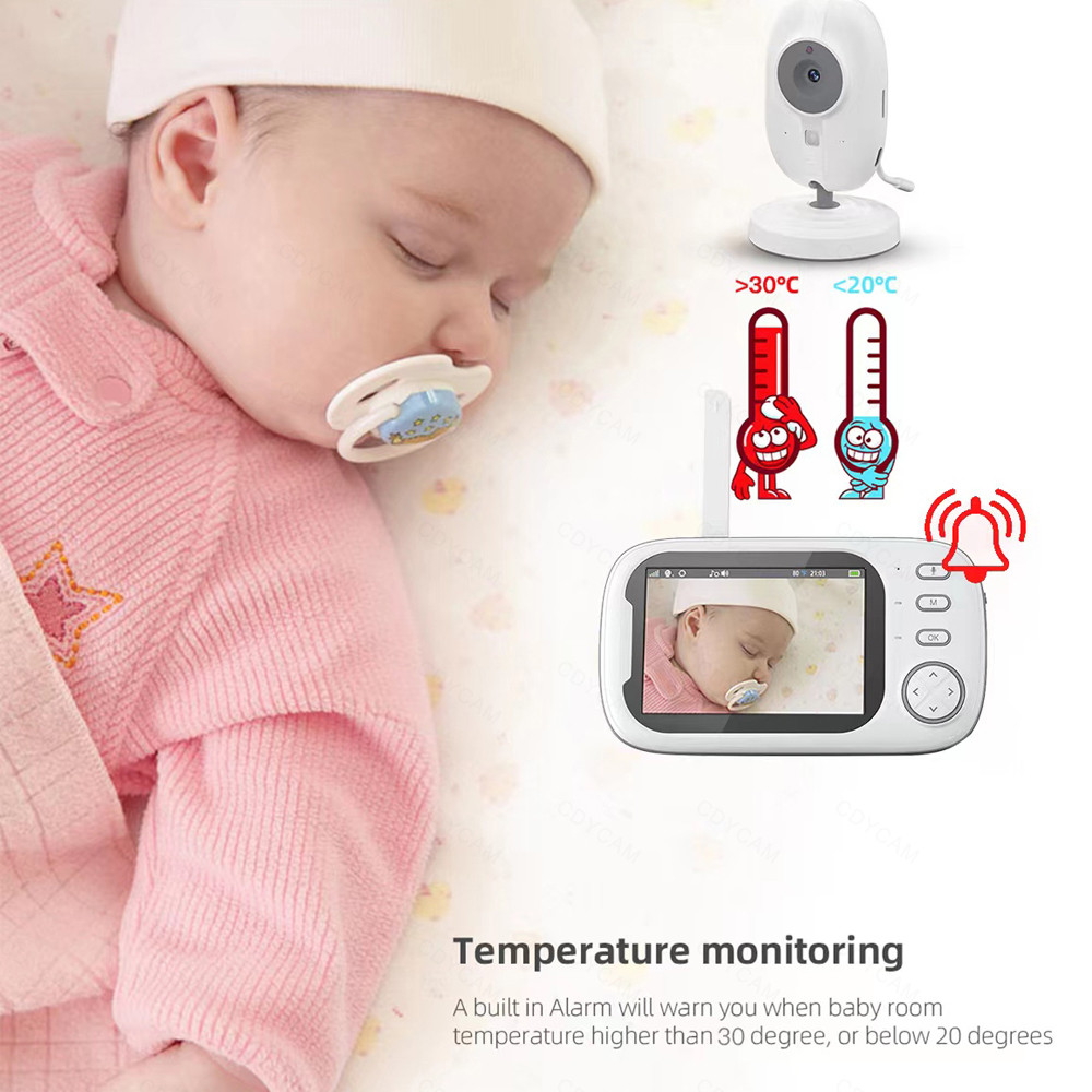 3.5 inch Wireless Video Baby Monitor With Camera Night Vision