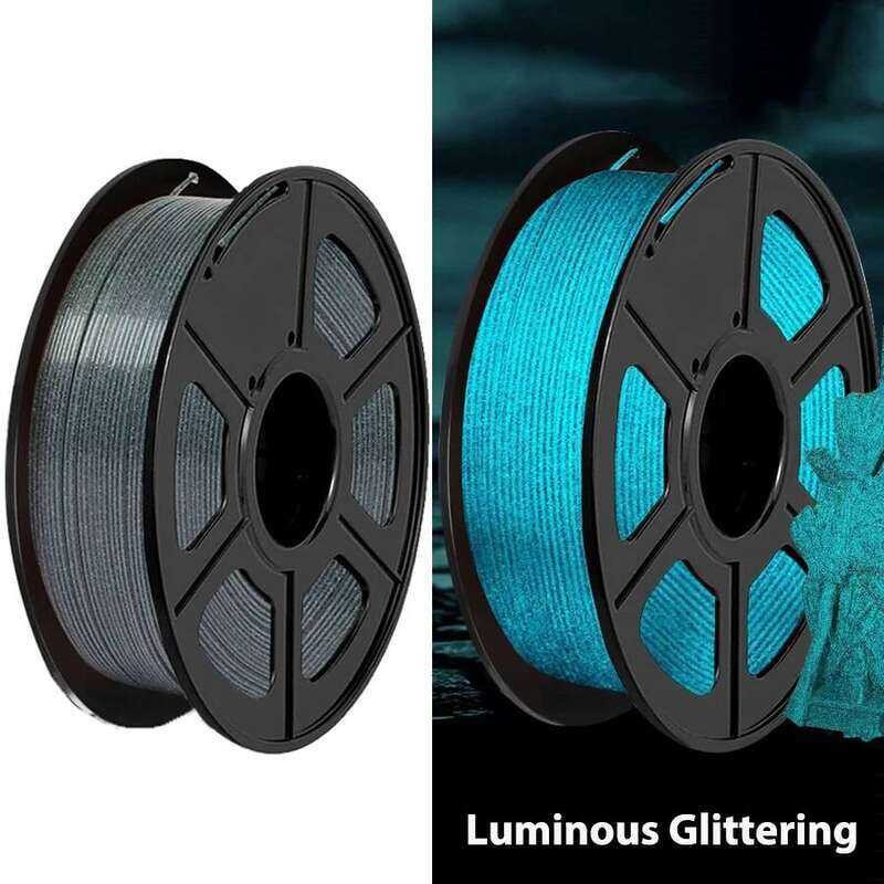 Materials 250g 500g 1Kg Luminous Crystal Blue Printer Filament Sparkle ...