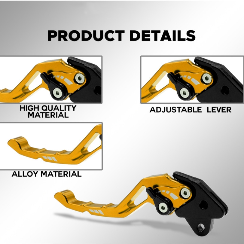 CLICK V2 / CLICK V3 COMBI CNC ALLOY BRAKE LEVER SET FOR HONDA CLICK V2 ...