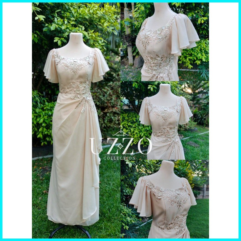 HABLON Ninang Mother Principal Sponsor Gown Dress Formal Wedding ...