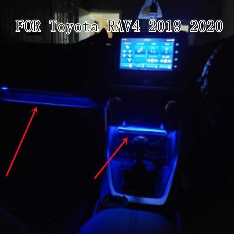 FOR Toyota Rav4 2019 2020 Car Center Console Lamp Dashboard Atmosphere ...