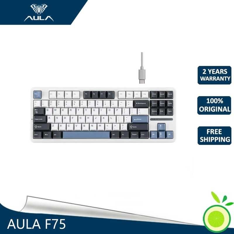 F75 AULA Wireless Mechanical GASKET Structure 75% RGB Hot Swappable ...