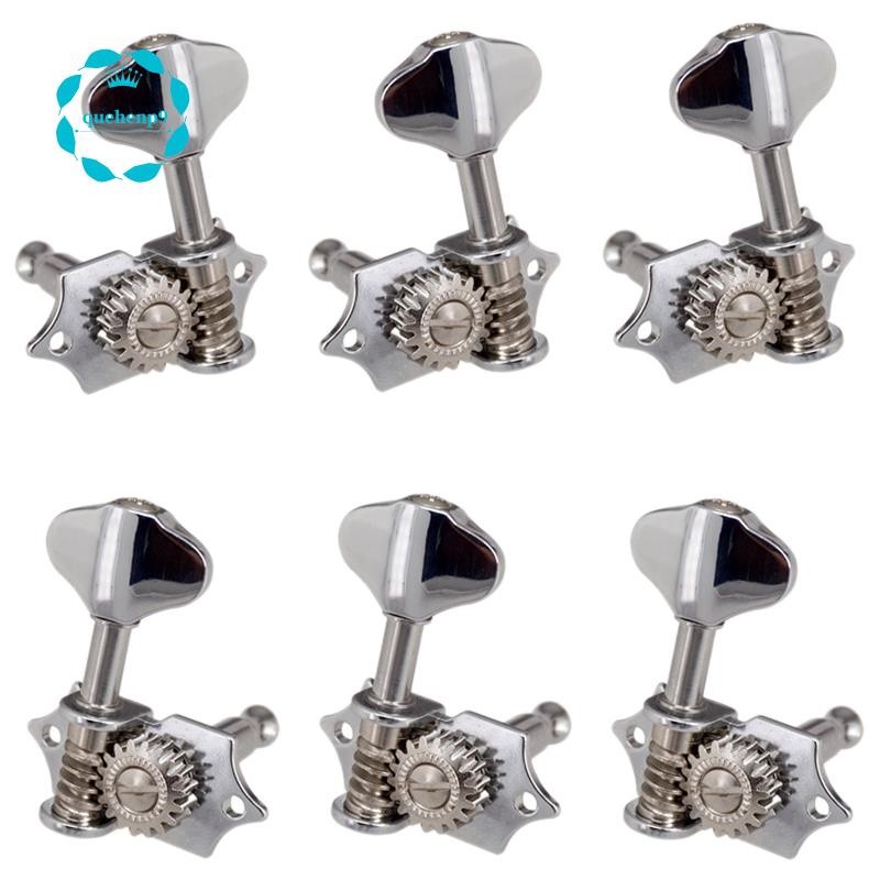 3L3R 6Pcs 1:18 Guitar String Tuning Pegs Tuner Machine Heads Knobs ...