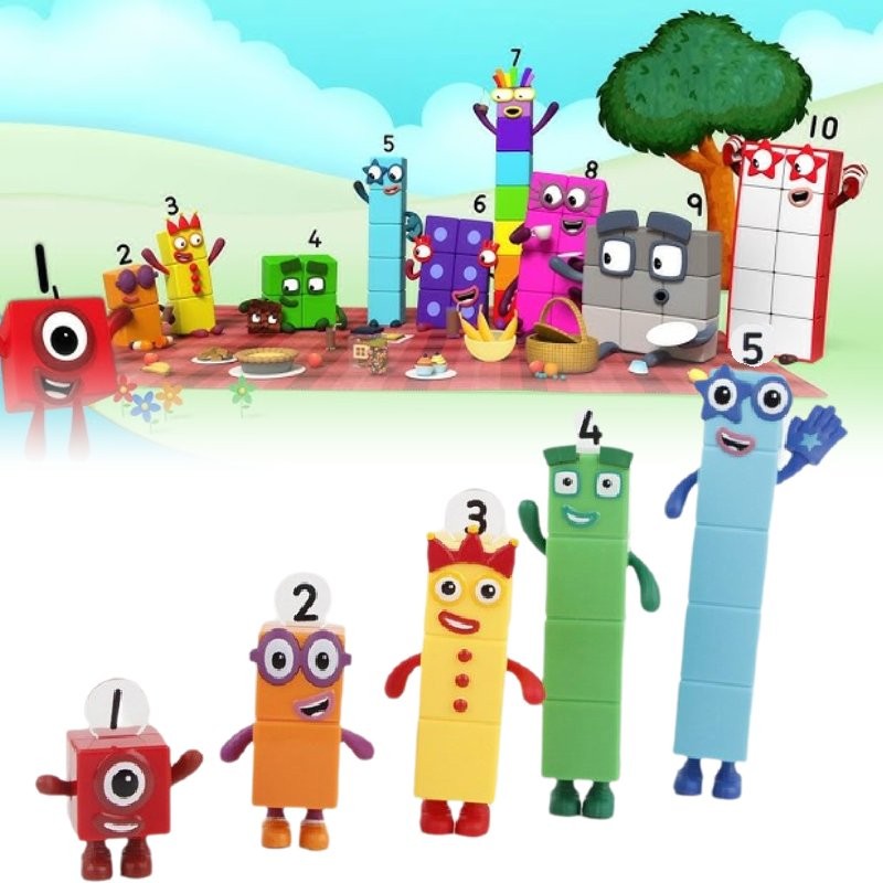 Pvc Numberblocks Adorable Figures With Interactive Transformable Blocks ...