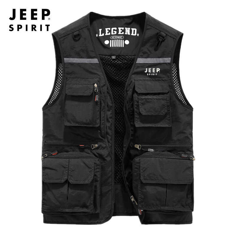 Da 0561 JEEP SPIRIT Summer Many Pockets Tactical Vest, Shirt, Thin Vest ...