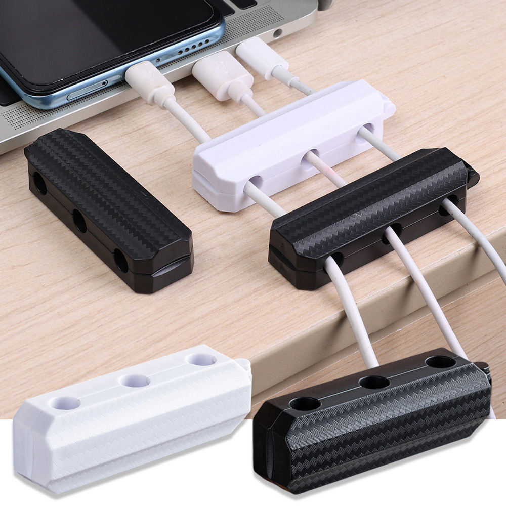 3 in 1 Cable Organizer USB Cable Winder Flexible Cables