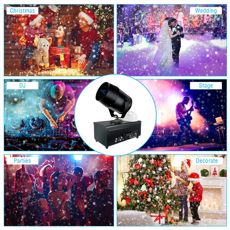 2000W High Power Snowflake Maker Outdoor Simulation Shaking Snow ...