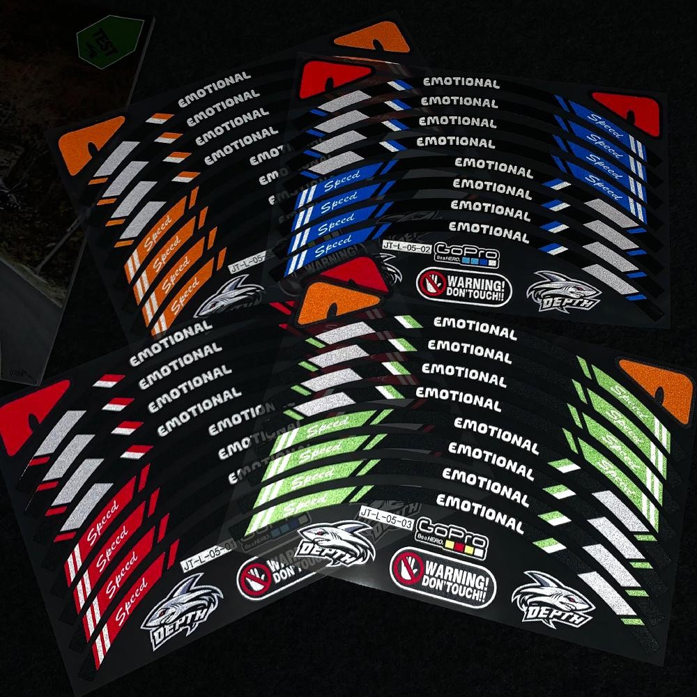 For Kawasaki KSR 110 PRO Mags Sticker for Motorcycle Wheel Hub Sticker ...