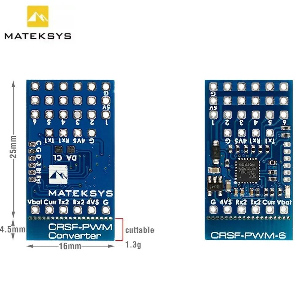 CRSF MATEK TO PWM Converter CRSF-PWM-6 CRSF-PWM-C for TBS Crossfire ...