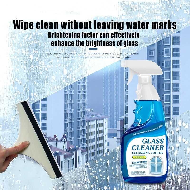 MAX PH 500Ml Glass Cleaner Cleaning Spray To Remove Limescale Dust ...