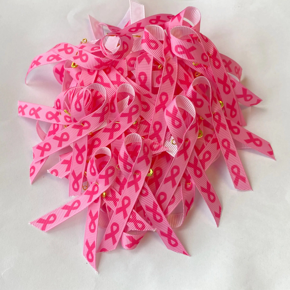 50Pcs Breast Cancer Awareness Pink Ribbon Pins Breast Cancer Gifts for ...