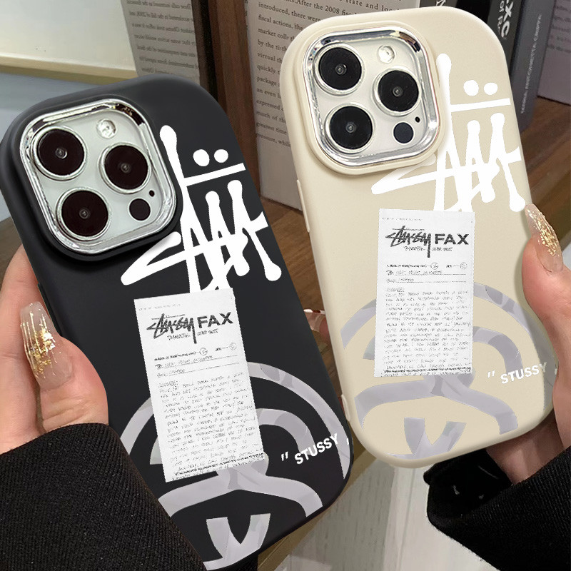 Stussy Label Pattern IPhone Case 11 14 15 13 12 Pro Max XR XSMAX 7 8