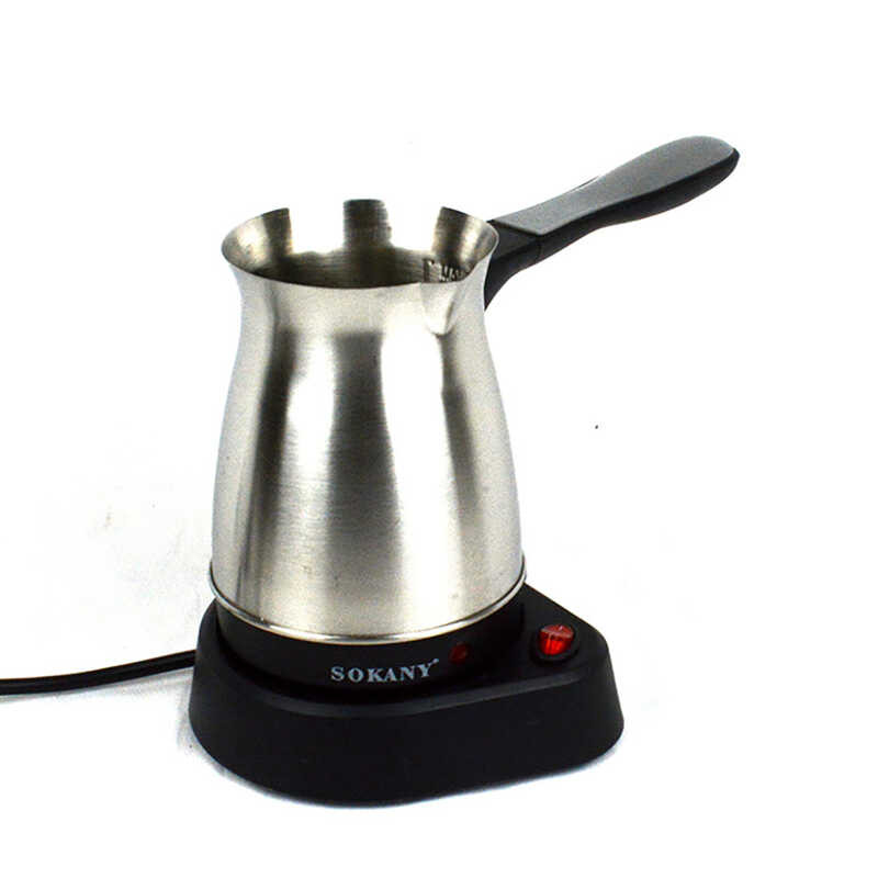 Portable ∮ Electric Turkish Stainless Steel Hine Moka Pot Coffee Maker