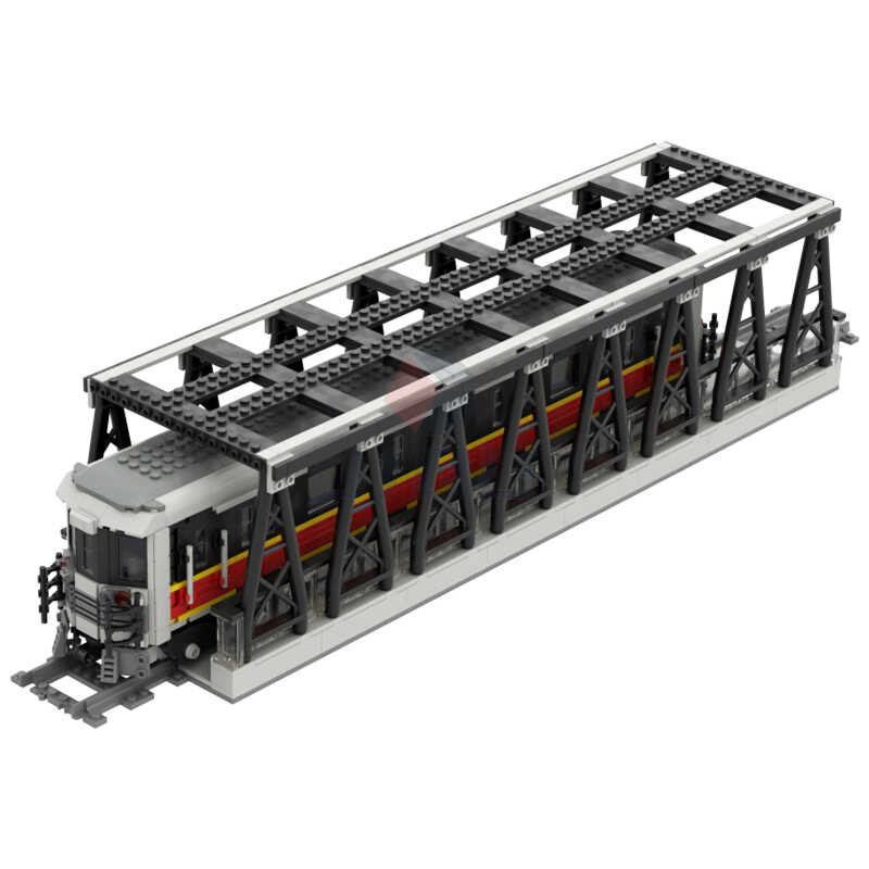 44 Subway Bridge Model Set MOC Building Bloc Compatible 53401 Railway ...