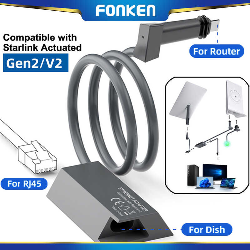 Stark FONKEN V2 Ethernet Adapter Rj45 Dish Female To Router Male For ...