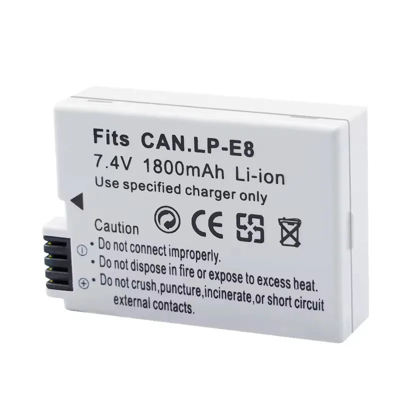Batteria Per Canon EOS 600D – 7,4V 1100mAh, Ioni Di Litio, Ricambio Compatibile - 2