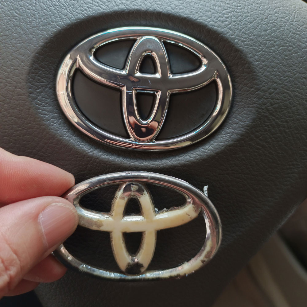 Car Steering Wheel Sticker For Toyota Vios CHR RAV4 Yaris Camry