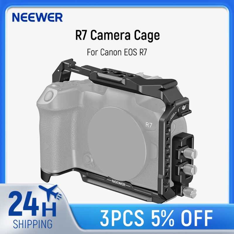 NEEWER 、 Camera Cage For Canon EOS R7 Aluminum Video Rig With HDMI ...