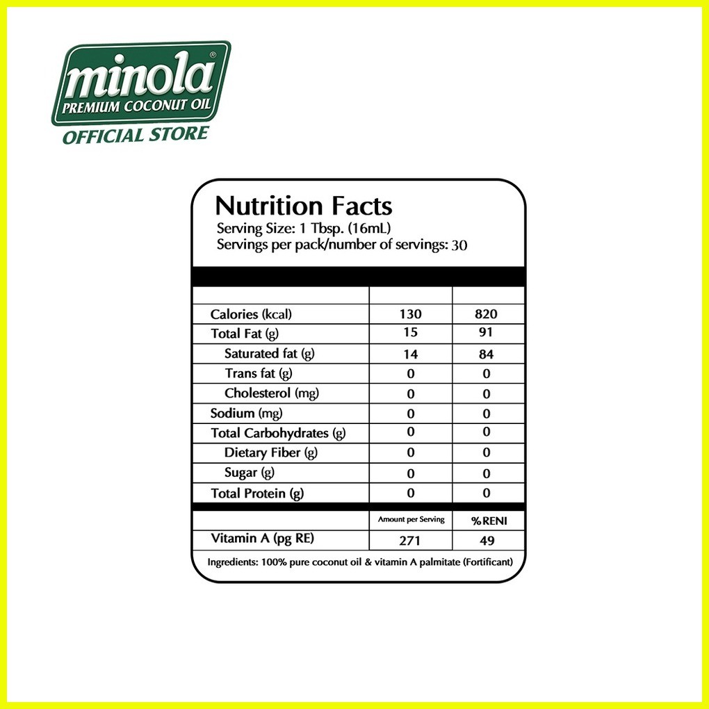 ☸ BFI Minola Premium Coconut Cooking Oil PET Bottle 925ml [Best Before