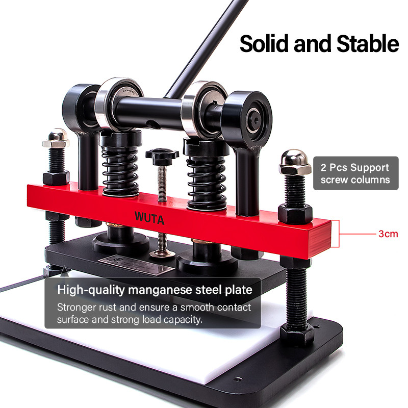 WUTA Leather Cutting Machine Manual Die Cutter Embossing Shaping Tools