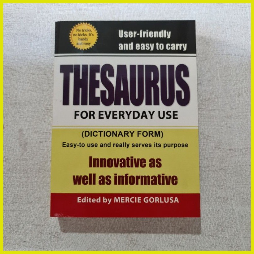 Thesaurus for everyday Use ( dictionary form) By Gorluza Shopee