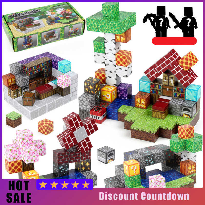 Magnetic Cubes Building Bloc My World Famous Scene Architectural DIY ...