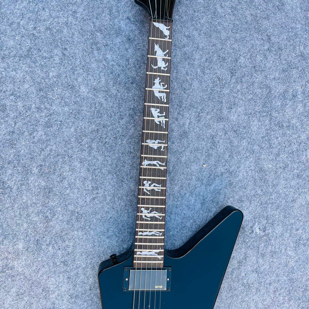 ESP Custom Explorer Man to Wolf Electric Guitar EMG Pickup Black ...
