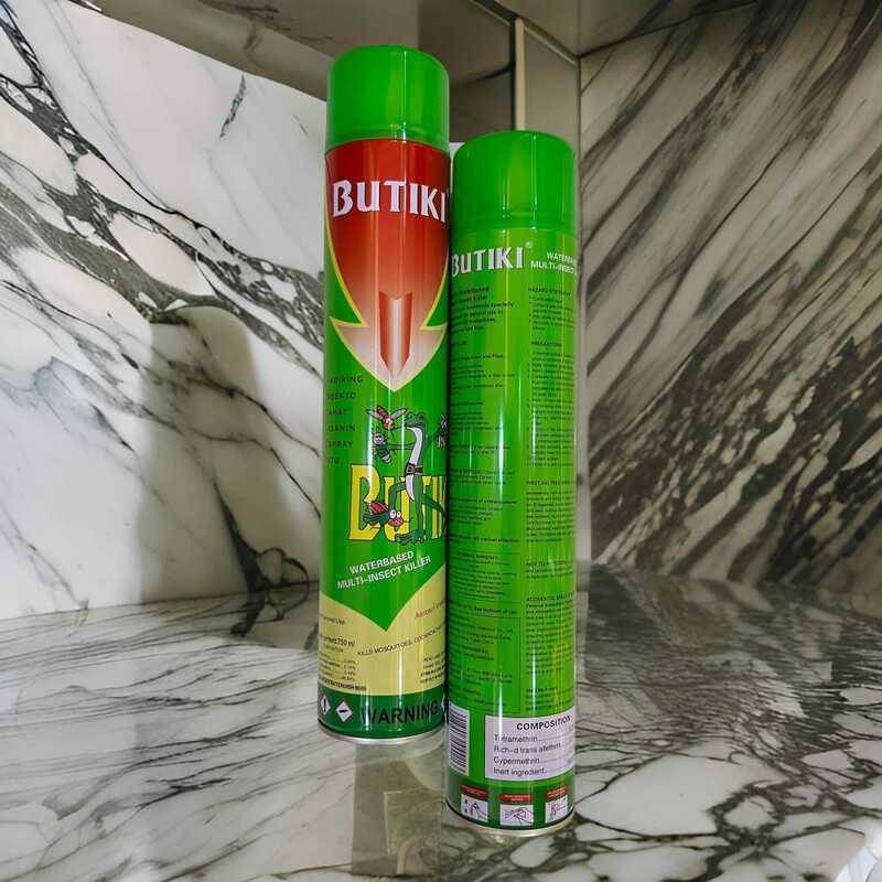 BUTIKI SPRAY Green-Jasmine WATERBASED Multi-Insect KILLER 750Ml PEST ...