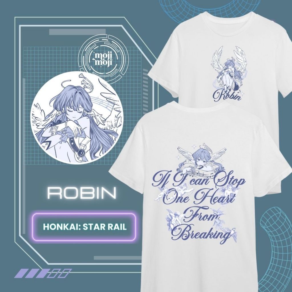 HONKAI STAR RAIL ROBIN Shirt Merch in White / Gifts for Gamers | Shopee ...