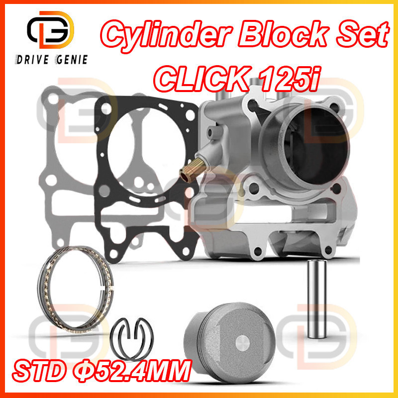 POWER Cylinder Block Set CLICK 125i STD Φ52.4MM Made in Thailand CLICK ...