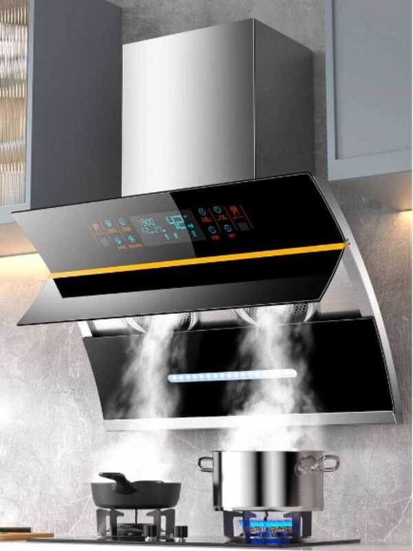 Great Super Dual Motor Range Hood Home Kitchen Side Suction Small ...