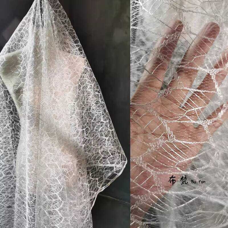 Lace Pattern Stiff Mesh Fabric Stiff Wide Shape Mesh Fabric Wedding ...